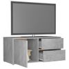 Mueble Para Tv Madera Contrachapada Gris Hormigón 80x34x36 Cm