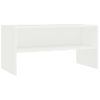 Mueble Para Tv Madera Contrachapada Blanco 80x40x40 Cm