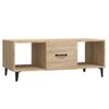 Mesa De Centro Madera Contrachapada Roble Sonoma 102x50x40 Cm