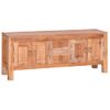 Mueble Para La Tv Madera Maciza De Caoba 110x30x45 Cm