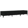 Mueble De Tv Madera Contrachapada Negro 150x34,5x30 Cm