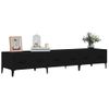 Mueble De Tv Madera Contrachapada Negro 150x34,5x30 Cm