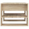 Mesa De Centro Madera Contrachapada Roble Sonoma 55,5x55x45 Cm