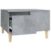 Mesa De Centro Madera Contrachapada Gris Hormigón 55x55x36,5 Cm