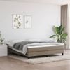 Estructura De Cama Box Spring Tela Gris Taupe 180x200 Cm