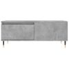 Mesa De Centro Madera Contrachapada Gris Hormigón 90x50x36,5 Cm