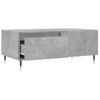 Mesa De Centro Madera Contrachapada Gris Hormigón 90x50x36,5 Cm