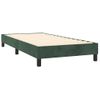 Cama Box Spring Colchón Y Led Terciopelo Verde Oscuro 90x190 Cm