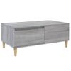 Mesa De Centro Madera Contrachapada Gris Sonoma 90x50x36,5 Cm