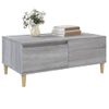 Mesa De Centro Madera Contrachapada Gris Sonoma 90x50x36,5 Cm