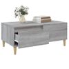 Mesa De Centro Madera Contrachapada Gris Sonoma 90x50x36,5 Cm