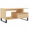 Mesa De Centro Madera Contrachapada Roble Sonoma 90x49x45 Cm