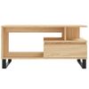 Mesa De Centro Madera Contrachapada Roble Sonoma 90x49x45 Cm