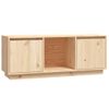 Mueble De Tv De Madera Maciza De Pino 110,5x35x44 Cm