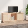 Mueble De Tv De Madera Maciza De Pino 110,5x35x44 Cm