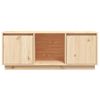 Mueble De Tv De Madera Maciza De Pino 110,5x35x44 Cm