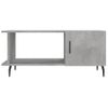 Mesa De Centro Madera Contrachapada Gris Hormigón 90x50x40 Cm