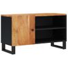 Mueble De Tv Madera Acacia Y Madera Contrachapada 80x33x46 Cm