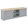 Mueble Para El Televisor De Madera Gris 120x30x40 Cm