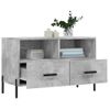 Mueble Para Tv Madera Contrachapada Gris Hormigón 80x36x50 Cm