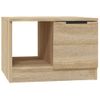 Mesa De Centro Madera Contrachapada Roble Sonoma 50x50x36 Cm