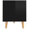 Mueble Para Tv De Aglomerado Negro Brillante 90x40x48,5 Cm