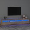 Mueble De Tv Con Luces Led Roble Sonoma 240x35x40 Cm