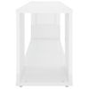 Mueble Para Tv Madera Contrachapada Blanco Brillo 100x24x32 Cm