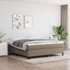 Estructura De Cama Box Spring Tela Gris Taupe 160x200 Cm