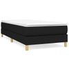 Estructura De Cama Box Spring Tela Negro 90x190 Cm