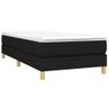 Estructura De Cama Box Spring Tela Negro 90x190 Cm