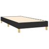 Estructura De Cama Box Spring Tela Negro 90x190 Cm