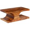 Mesa De Centro De Madera Maciza Sheesham 90x50x35 Cm