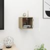 Mueble De Pared Para Tv Blanco Roble Sonoma 30,5x30x30 Cm