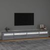 Mueble De Tv Con Luces Led Gris Sonoma 270x35x40 Cm