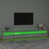 Mueble De Tv Con Luces Led Gris Sonoma 270x35x40 Cm