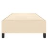 Estructura De Cama Box Spring Tela Color Crema 90x190 Cm