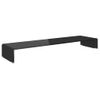 Soporte Para Tv/elevador Monitor Cristal Negro 110x30x13 Cm