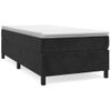 Estructura De Cama Box Spring Terciopelo Negro 90x190 Cm