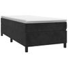 Estructura De Cama Box Spring Terciopelo Negro 90x190 Cm