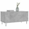 Mesa De Centro Madera Contrachapada Gris Hormigón 90x44,5x45 Cm