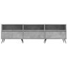 Mueble De Tv Madera Contrachapada Gris Hormigón 150x30x44,5 Cm