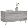 Mesa De Centro Madera Contrachapada Gris Sonoma 90x44,5x45 Cm