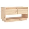 Mueble De Tv De Madera Maciza De Pino 74x34x40 Cm