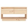 Mueble De Tv De Madera Maciza De Pino 74x34x40 Cm