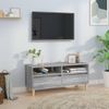 Mueble De Tv Madera Contrachapada Gris Sonoma 100x34,5x44,5 Cm