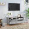 Mueble De Tv Madera Contrachapada Gris Sonoma 100x34,5x44,5 Cm