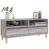 Mueble De Tv Madera Contrachapada Gris Sonoma 100x34,5x44,5 Cm