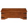 Mesa De Centro Madera Maciza Acacia Acabado Miel 110x55x35 Cm