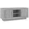 Mueble Para Tv Madera Contrachapada Gris Sonoma 102x35x45 Cm